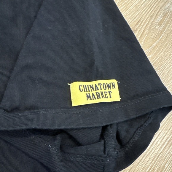 Guess Chinatown Market Shirt Mens M Black Cotton Question Mark Smiley Streetwear - Picture 6 of 9